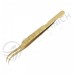 Gold titanium tweezers