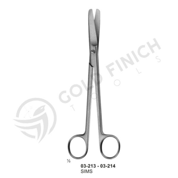 Scissors for deep operation and for Gynaecology