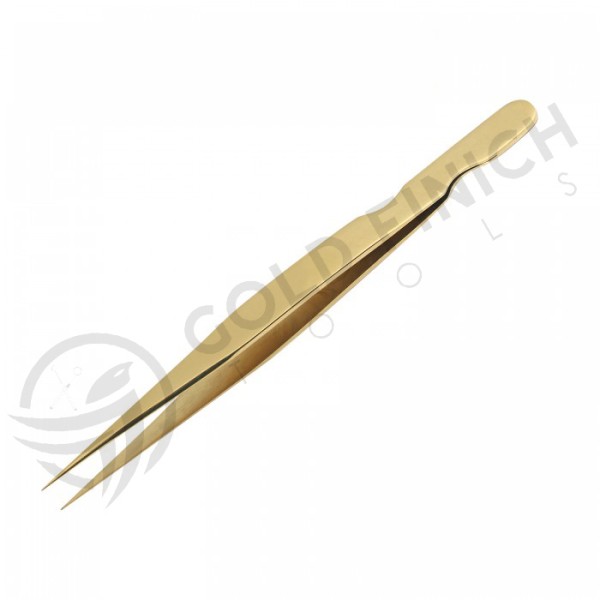 Gold titanium tweezers