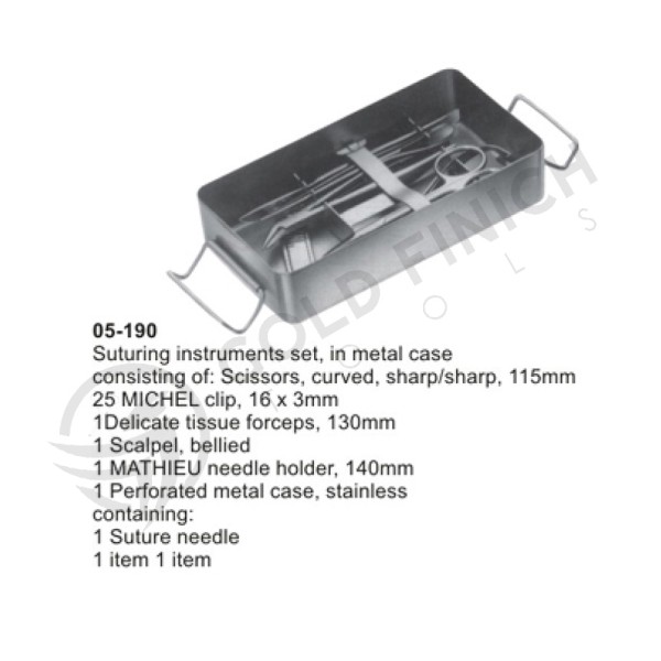 Suturing Instrument Set. Pocket Instrument Set