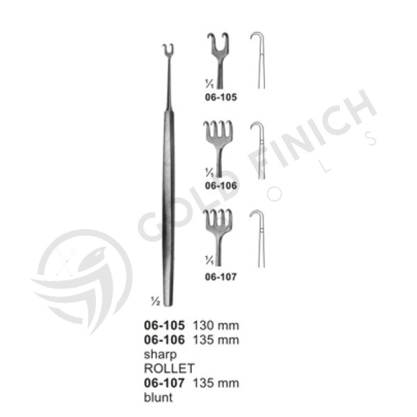 Fine Wound Retactors (Dura-and Skin Retractors)