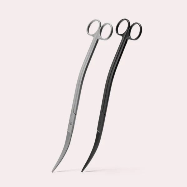 Aquascaping Stainless Steel Wave Scissors Black - Silver