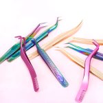 Lashes Curved Tweezers For Individual Faux