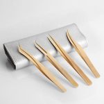 Eyelash Tweezers Stainless Steel Gold Plated.!